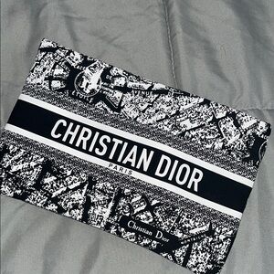 Christian Dior Black and White Pouch